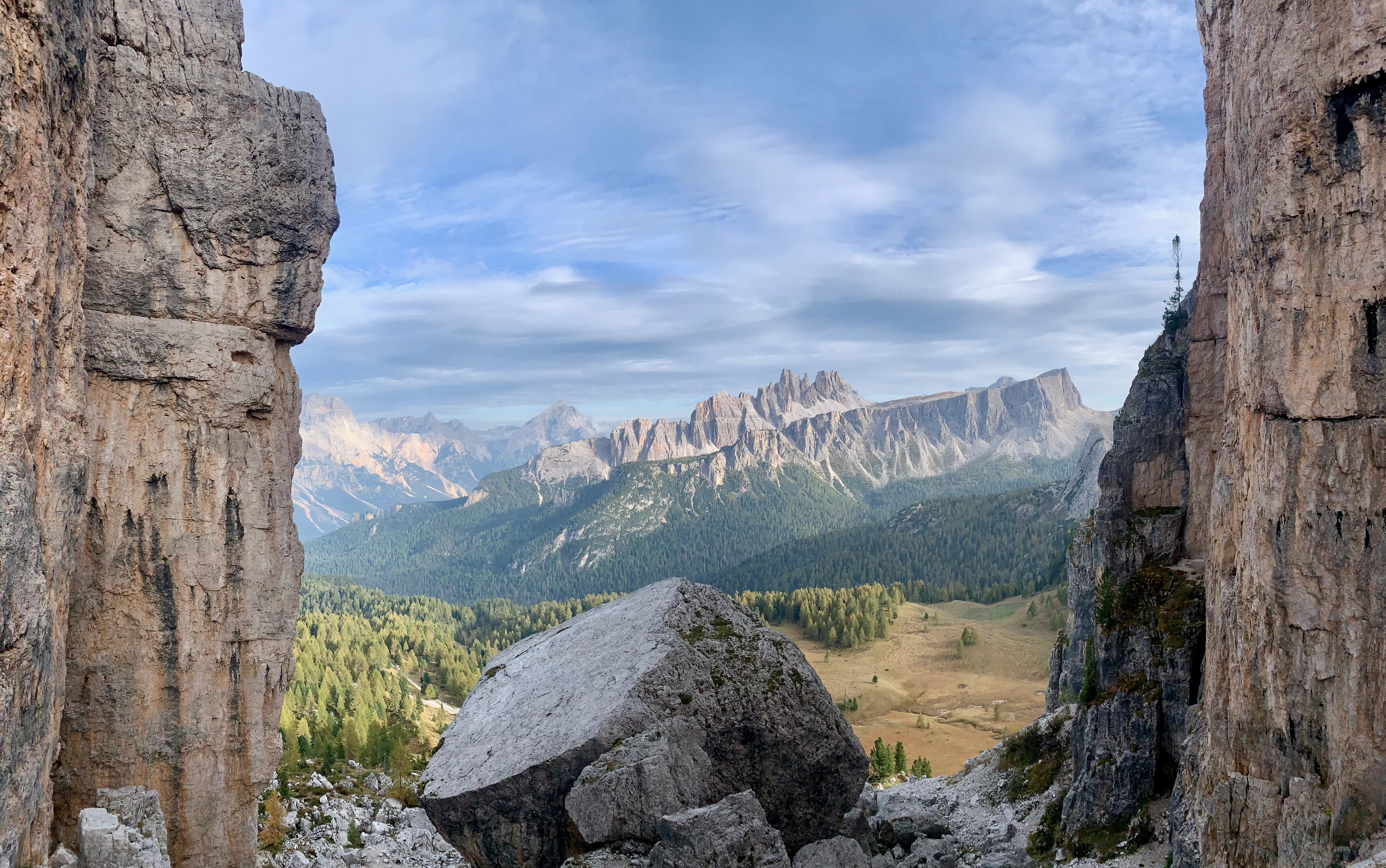 Mountain landscape at sunrise